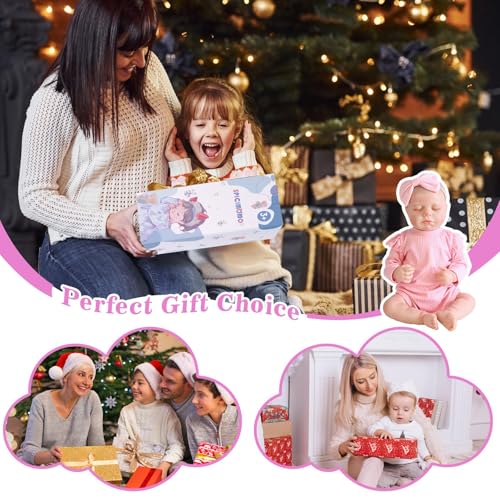 18 Inch Sleeping Baby Doll with Magnetic Pacifier F98255