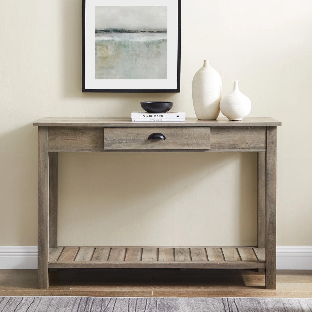 Grey Wash Console Table V4249