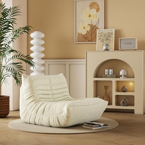 Yellow Memory Foam Bean Bag Chair D24196