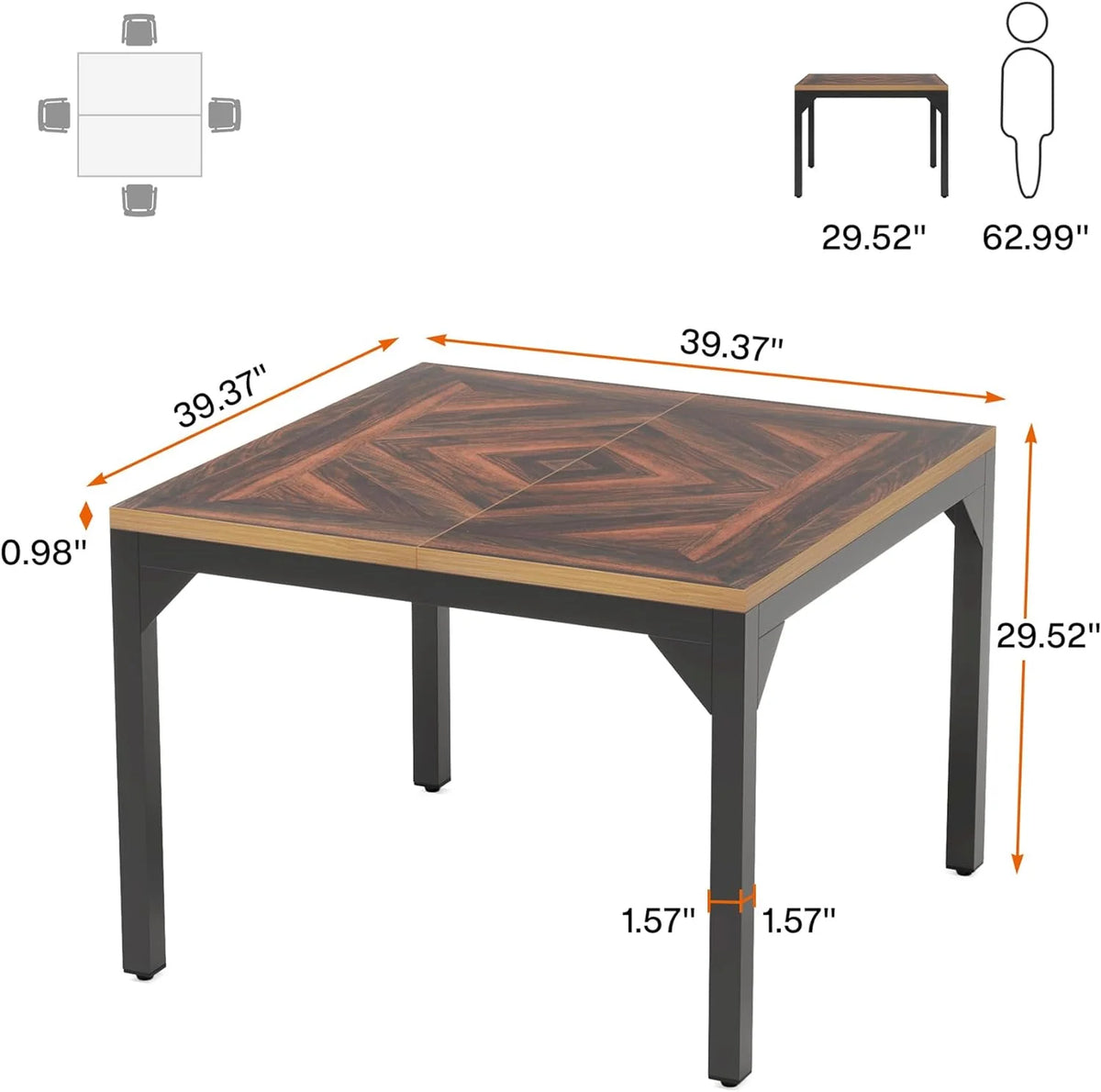 Square Dining Table for 4 P82365