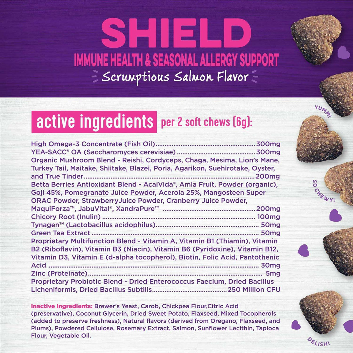 Salmon Flavored Soft Chew Immune & Allergy Supplements for Dogs R8041