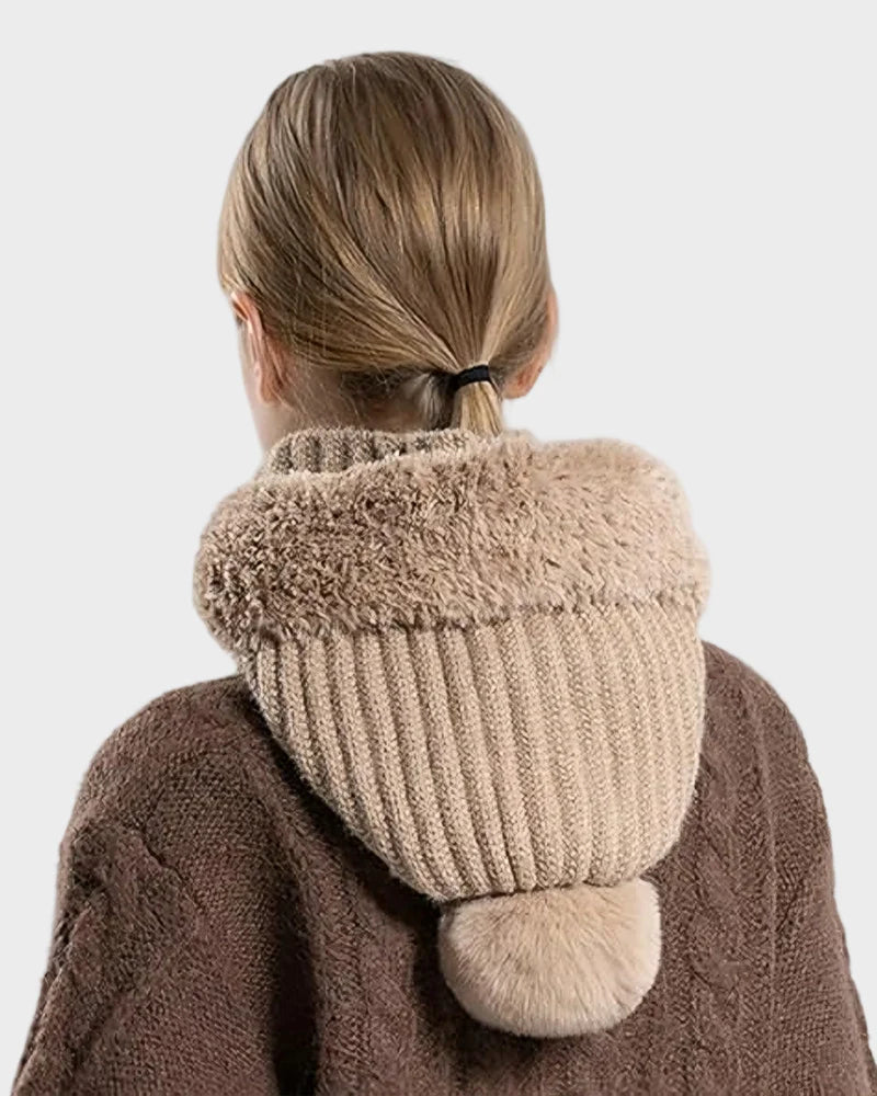 Warm Knit Beanie with Pom Pom K85746