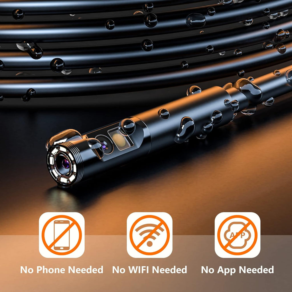 7.9mm 1080P Dual Lens Borescope Endoscope Camera with 4.5 IPS Screen G44660