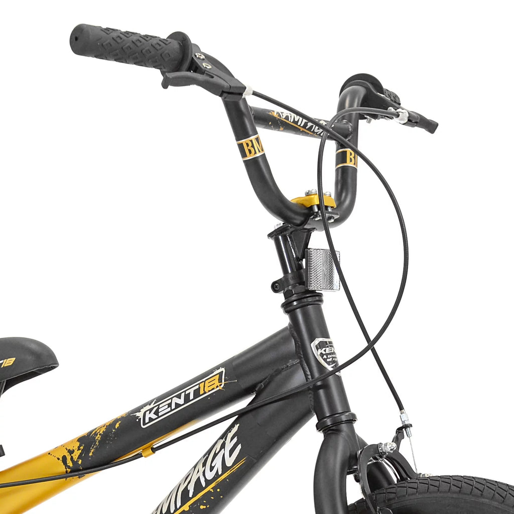 18 in. White and Black Bike W971