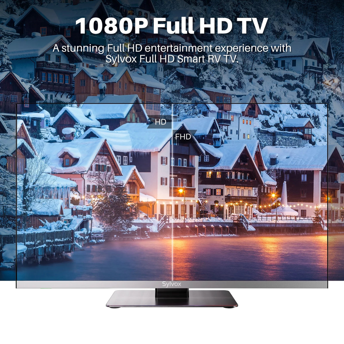 32 Smart RV TV with DVD Player 1080P FHD Android TV E906
