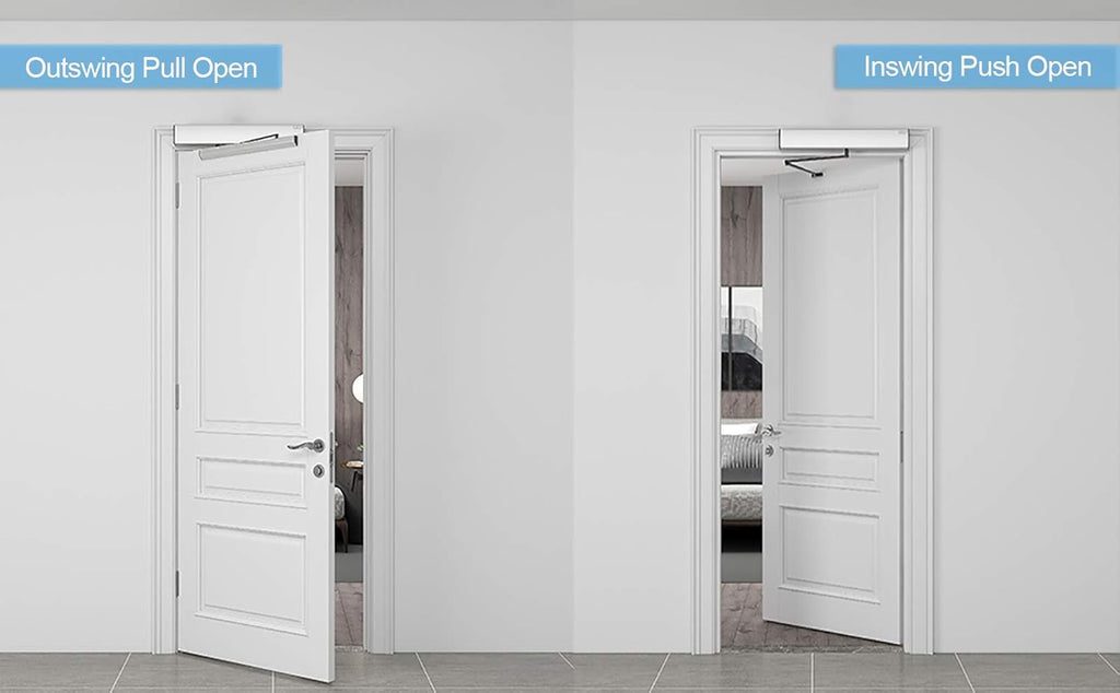 Low Energy ADA Swing Door Operator with Stainless Steel Push Buttons D9044