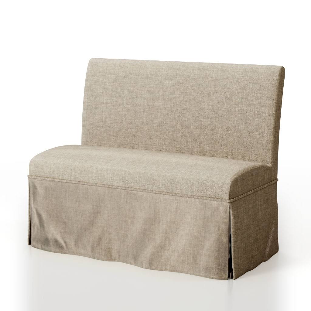 Brown Linen Loveseat Bench M57349