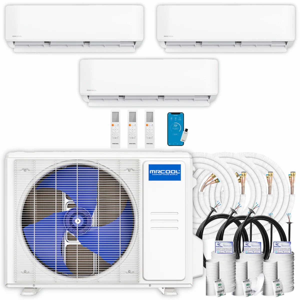42,000 BTU 3 Zone Ductless Mini Split Air Conditioner and Heat Pump O500