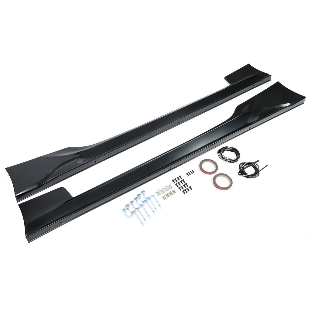 Black ABS Side Skirts for Subaru BRZ Scion FR-S Toyota 86 Coupe 2-Door X675115