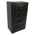 4 Drawer Faux Leather Chest H653195