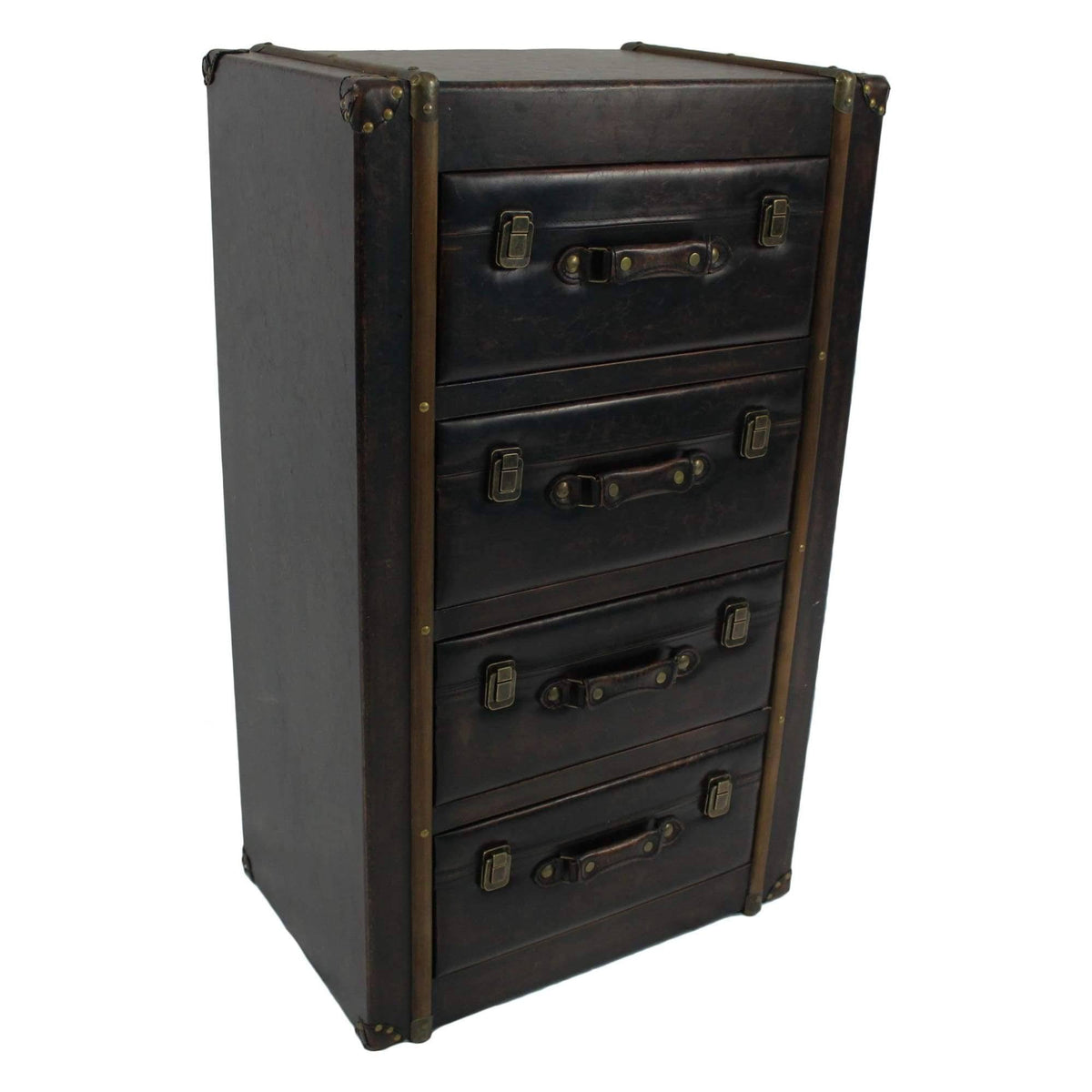 4 Drawer Faux Leather Chest H653195
