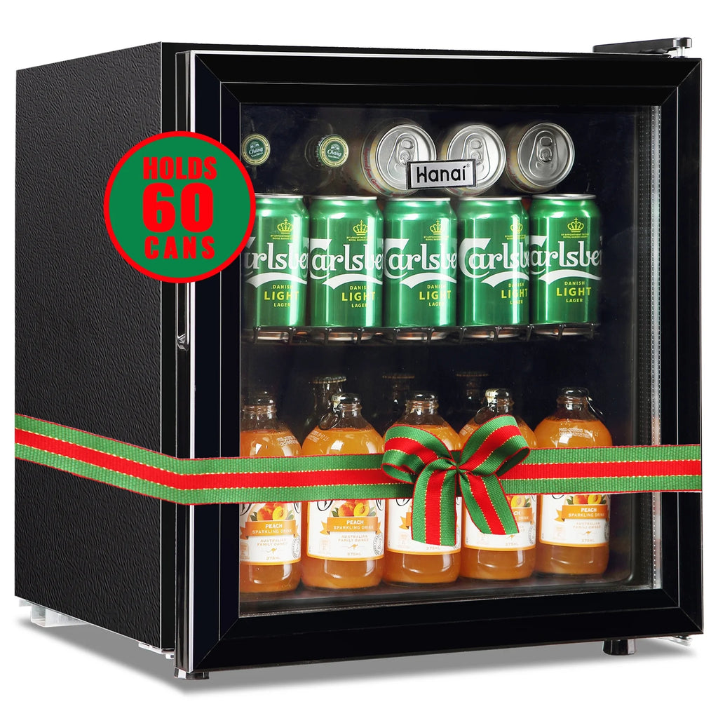 Beverage Refrigerator Cooler 60 Cans 1.7 Cu.ft Mini Fridge Glass Door S645