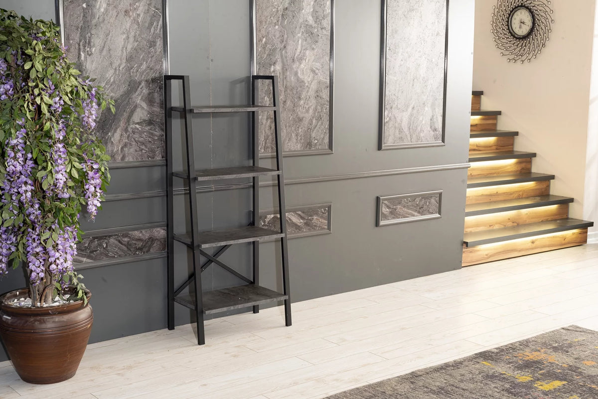 5 Tier Metal Ladder Bookshelf Z899