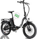 Folding Electric Bike 750W 20 inch Fat Tire 13Ah Black J3299