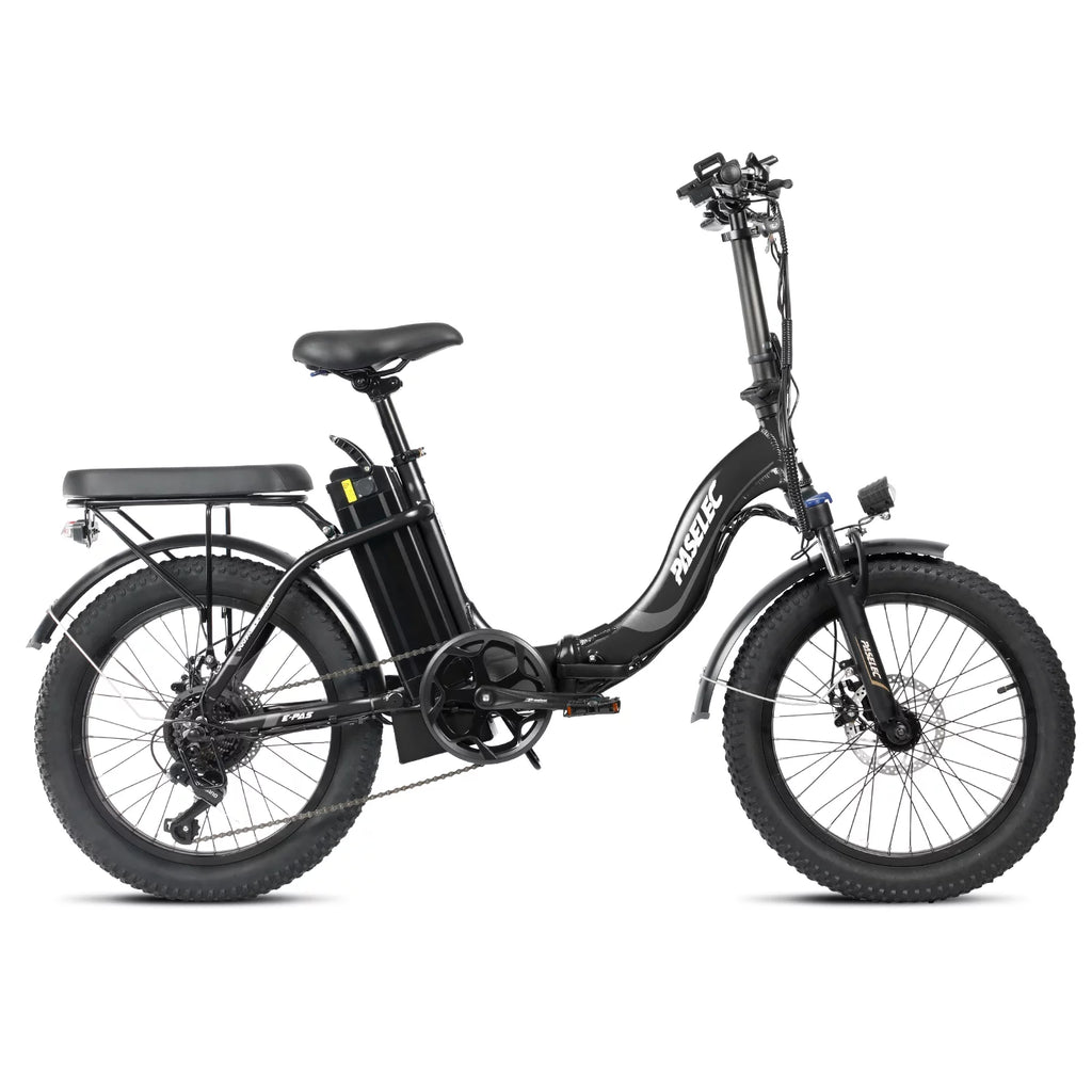 Folding Electric Bike 750W 20 inch Fat Tire 13Ah Black J3299