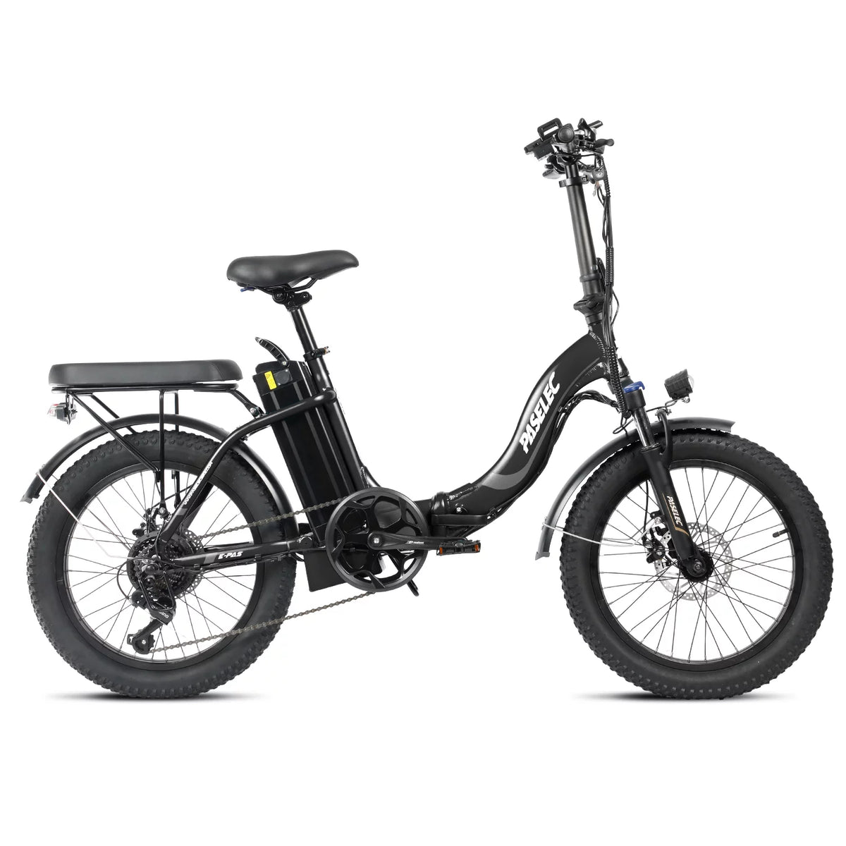 Folding Electric Bike 750W 20 inch Fat Tire 13Ah Black J3299