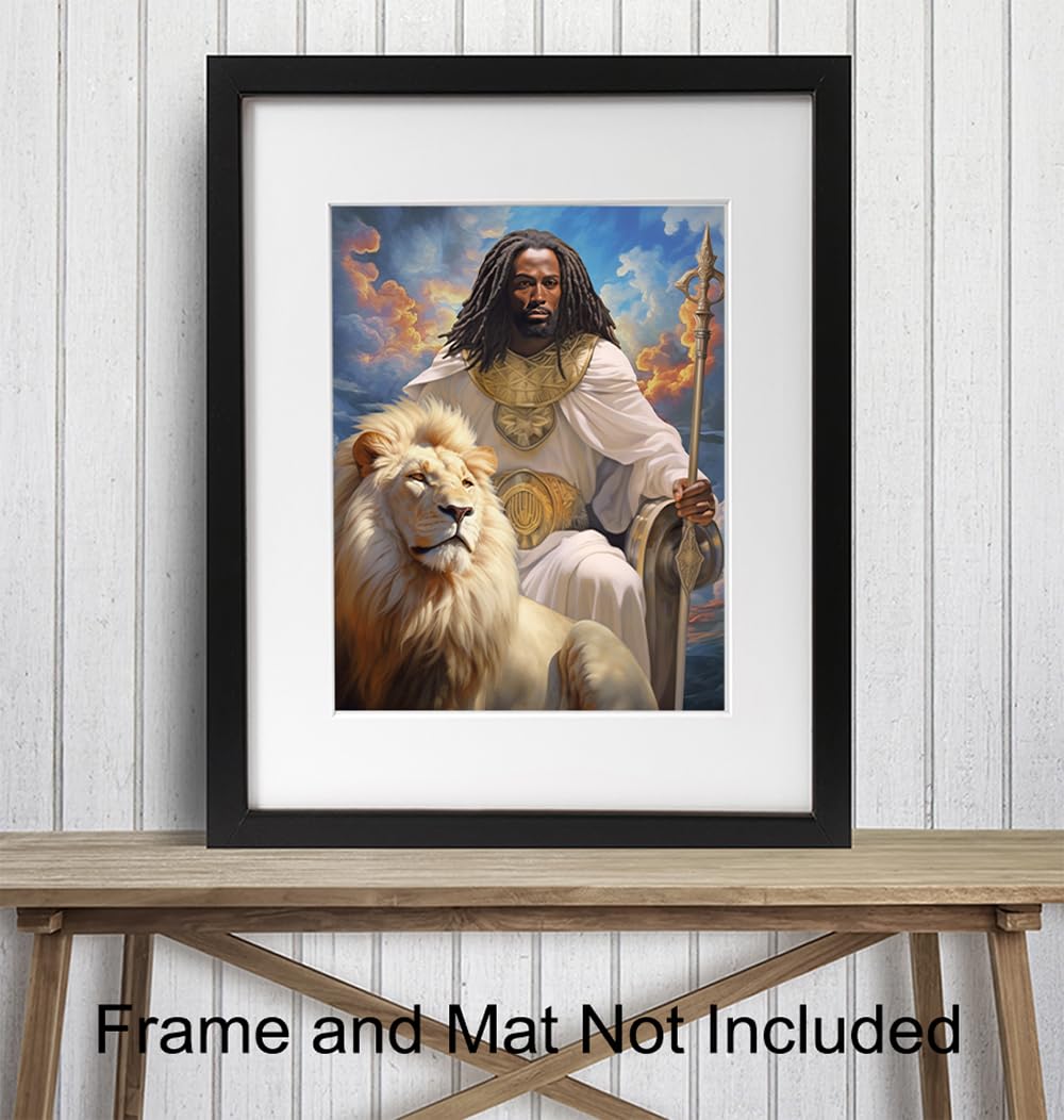 African American Wall Decor - Black Art - Inspirational Wall Art - Christian Home Decor - Religious Gift - Picture Poster Print I703163