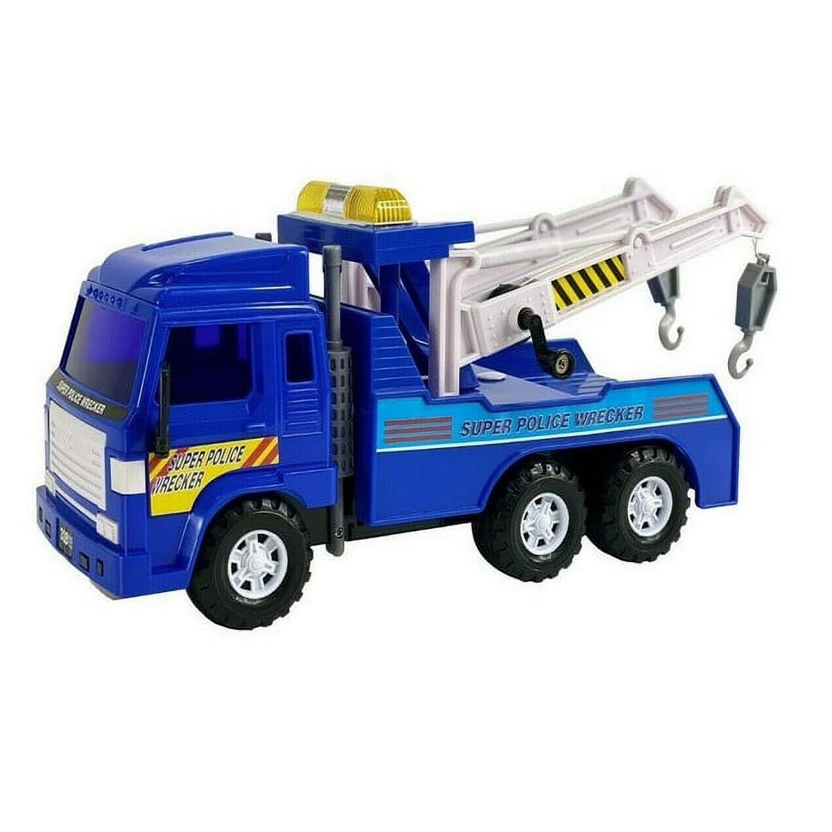 Blue Police Wrecker Tow Truck Toy Truck K831505