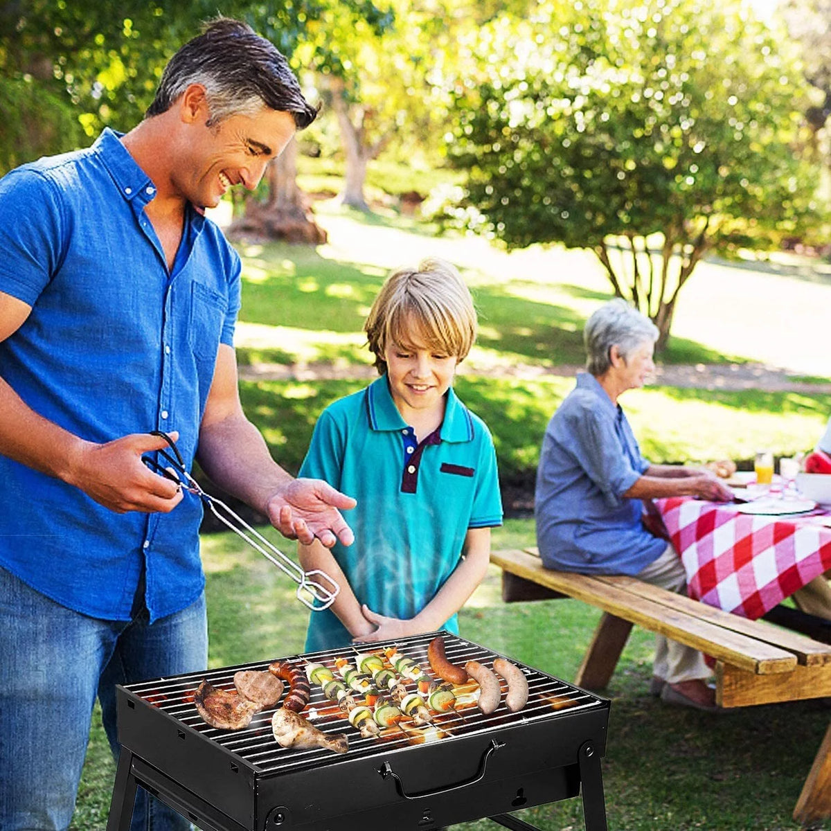 Charcoal Portable Folding BBQ Grill D844