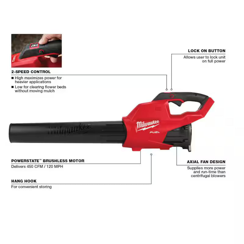 18V Brushless Cordless String Trimmer Blower Combo Kit 4-Tool E33021