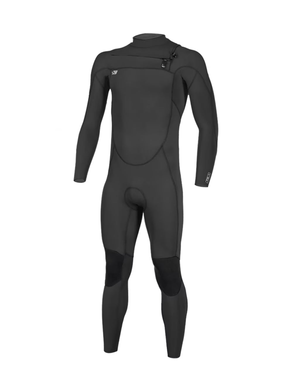 Black Chest Zip Full Wetsuit F860