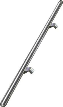 Offset Mounting Vertical Pull Satin Brass F69527