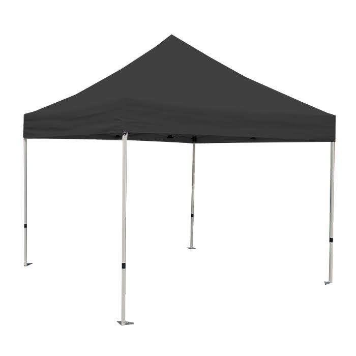 White 10x10 Instant Pop Up Tent with Black Cover H814