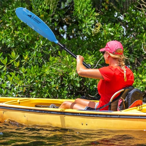 Adjustable Aluminum Kayak Paddle 90-98 inch with Paddle Leash D329