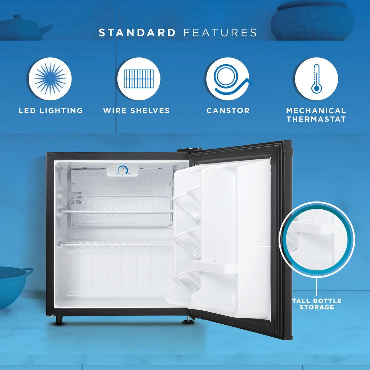 1.6 Cu.ft. Countertop Mini Refrigerator Y6826