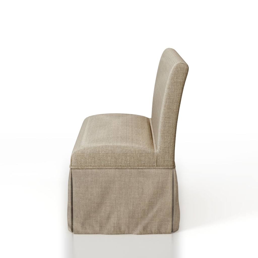 Brown Linen Loveseat Bench M57349