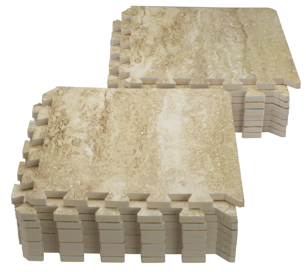Wood Grain Interlocking Foam Floor Mats 12 x 12 Tiles V96096