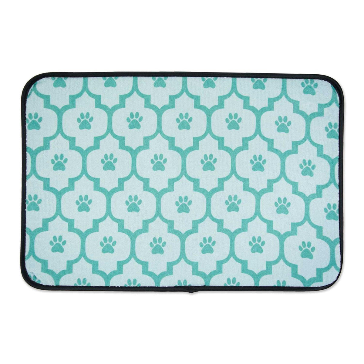 Off White Lattice Paw Pet Mat M25830