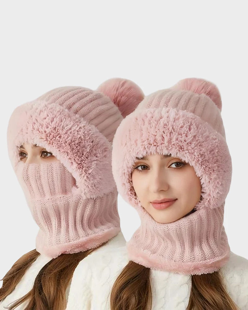 Warm Knit Beanie with Pom Pom K85746