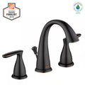 Bronze 2-Handle High-Arc Bathroom Faucet W7878