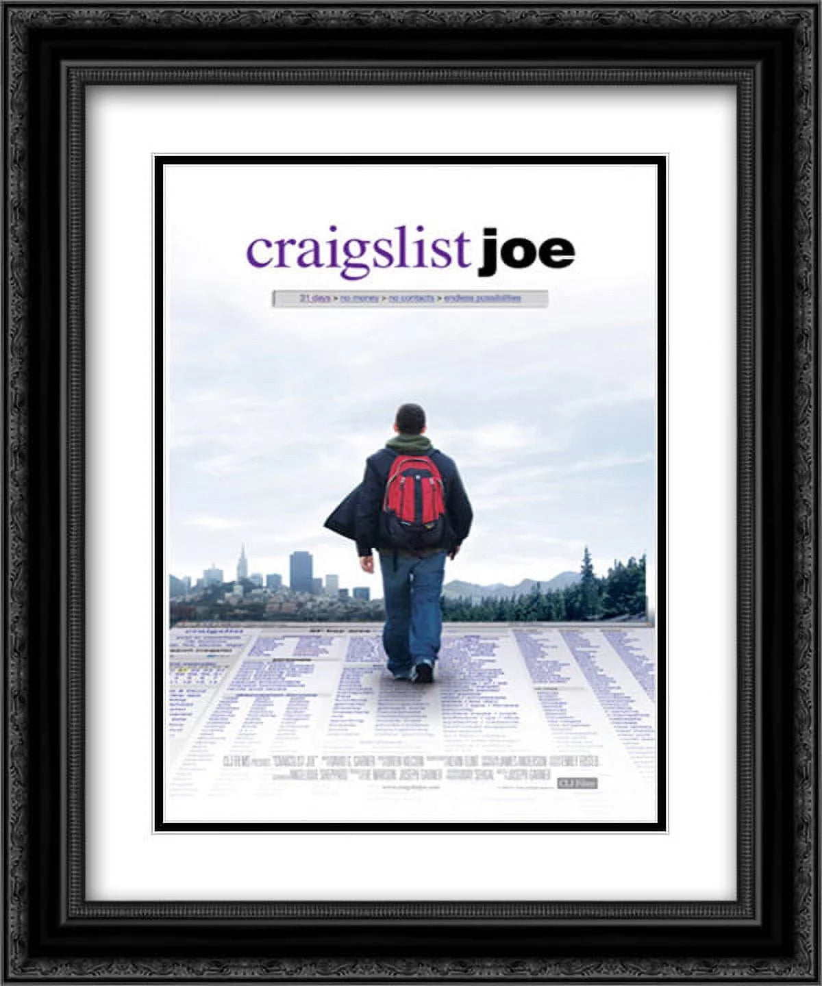Black Ornate Framed Movie Poster Art Print Y3728