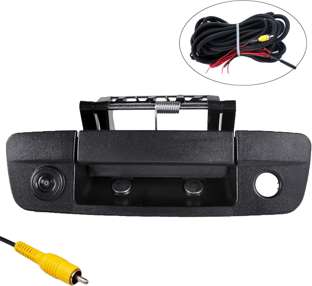 Black Tailgate Backup Reverse Handle with Camera D3573
