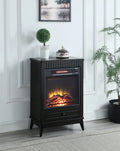 Black Electric Fireplace O7651