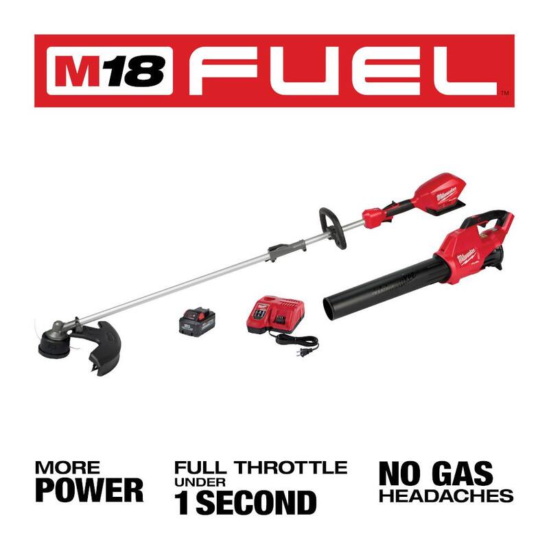 18V Brushless Cordless String Trimmer Blower Combo Kit 4-Tool E33021
