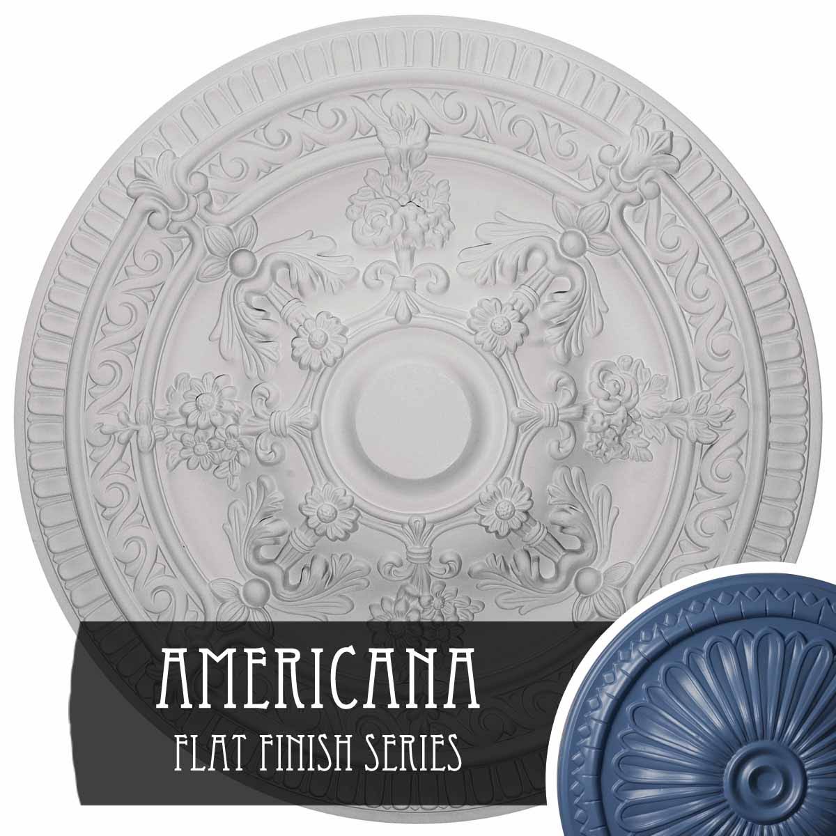 Hand-Painted Ceiling Medallion R9465