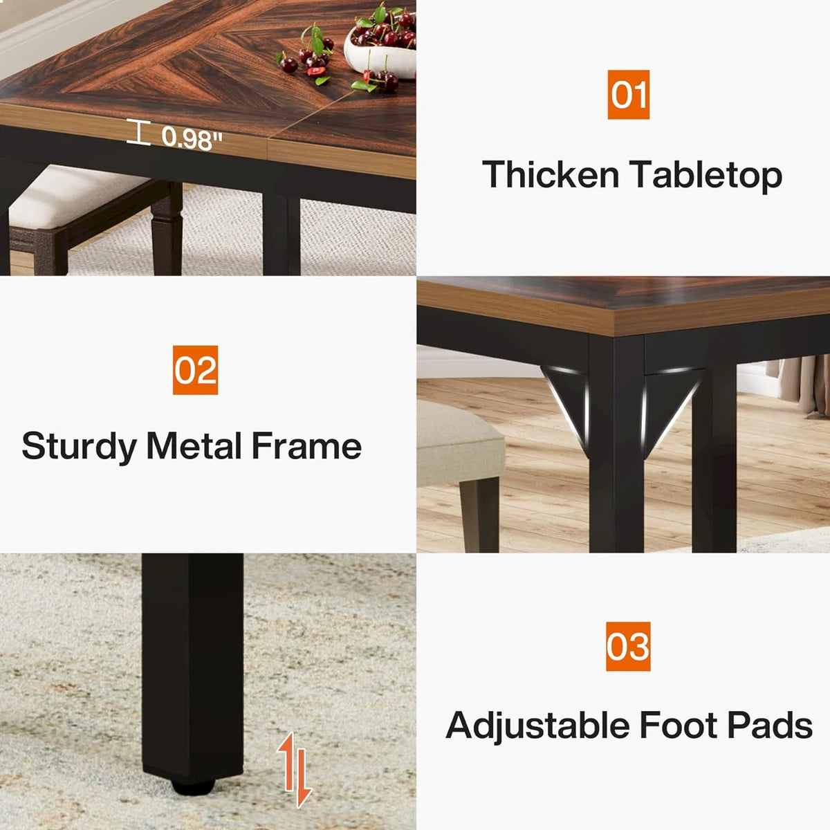 Square Dining Table for 4 P82365