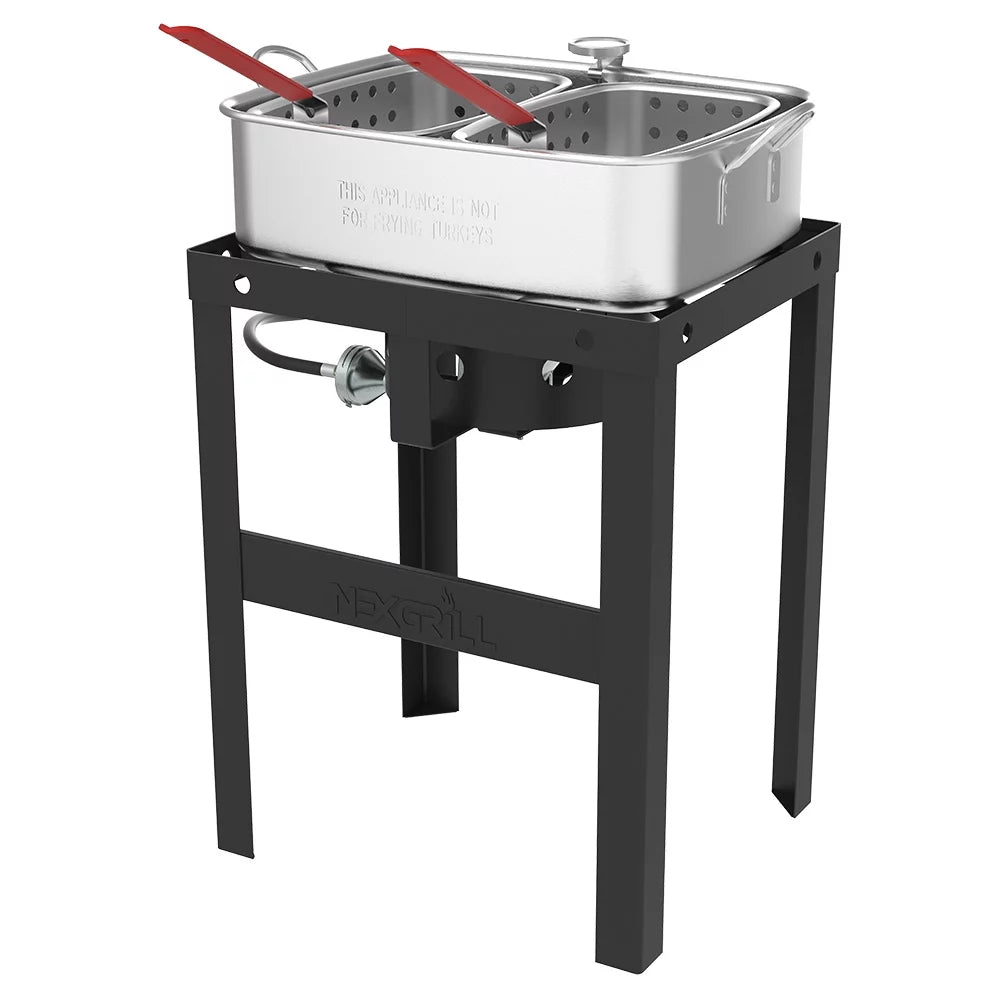 18 Qt. Aluminum Fish Fryer with Double Basket A818