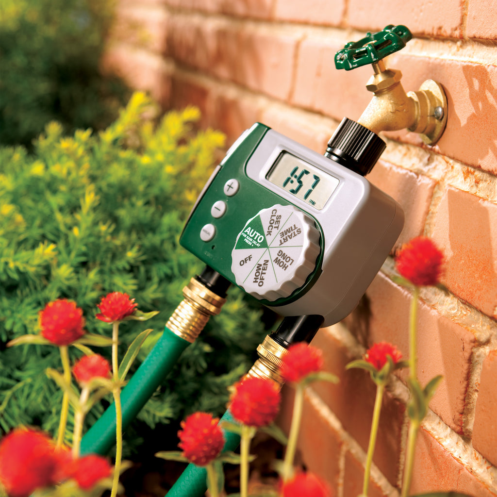 LCD 2-Port Digital Hose Faucet Timer F21569