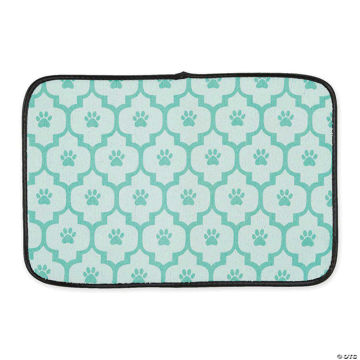 Off White Lattice Paw Pet Mat M25830