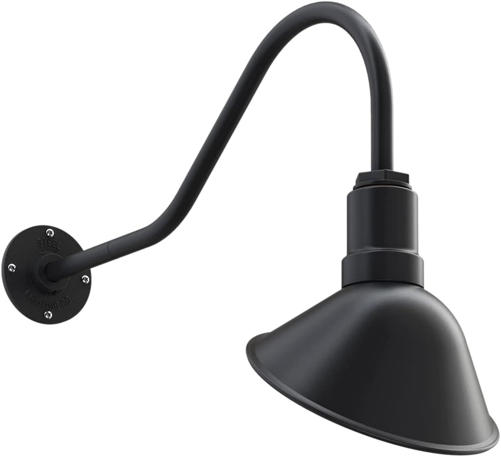 Galvanized Exterior 9 inch Dome 11 inch Gooseneck Store Sign Light W85317