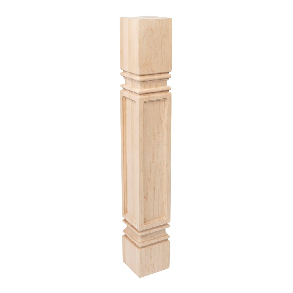 Unfinished Solid Hard Maple Kitchen Island Leg A721