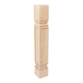 Unfinished Solid Hard Maple Kitchen Island Leg A721
