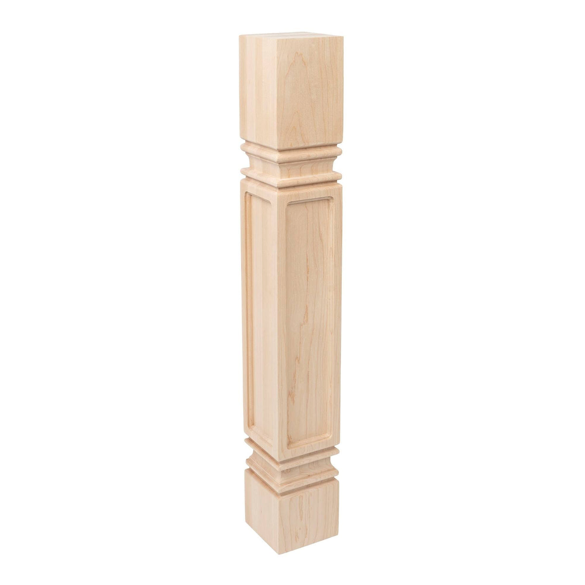 Unfinished Solid Hard Maple Kitchen Island Leg A721