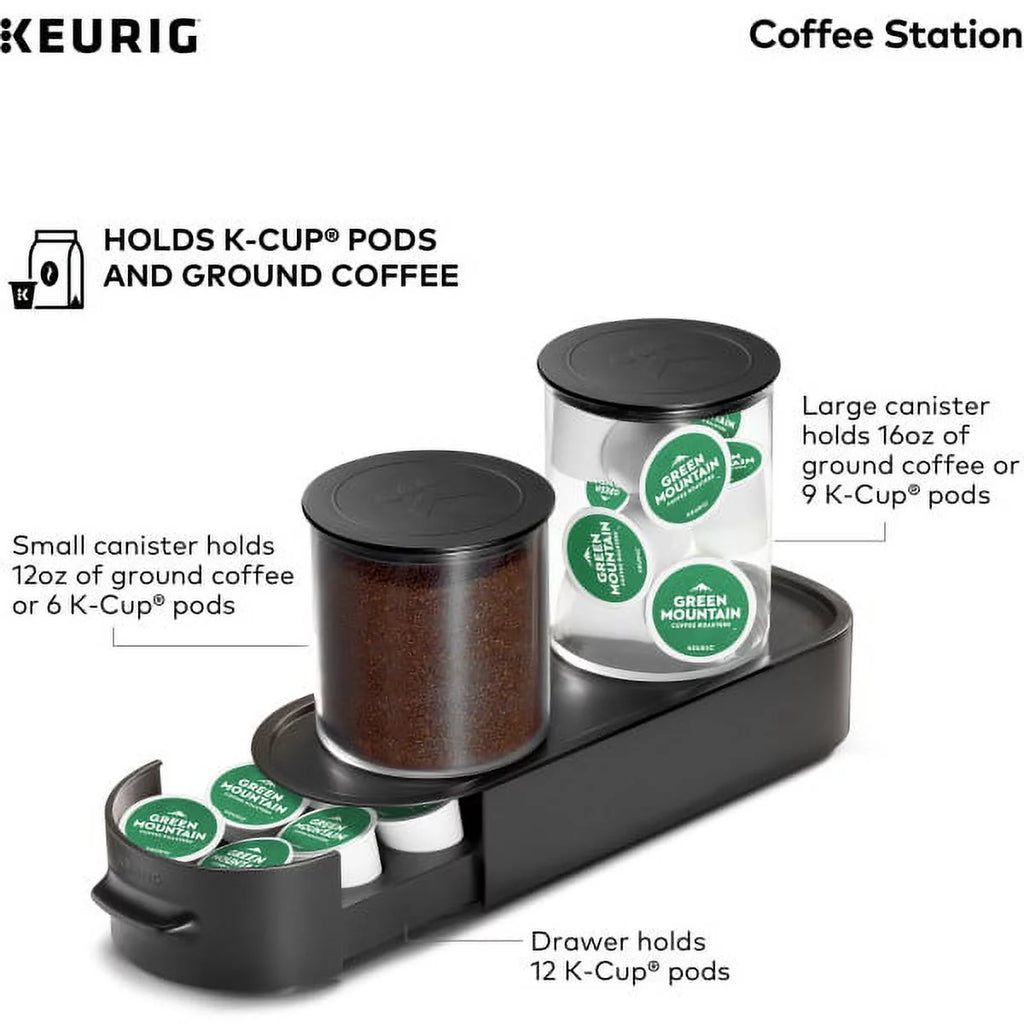 Black Ground Coffee & K-Cup Pod Storage Unit G6983