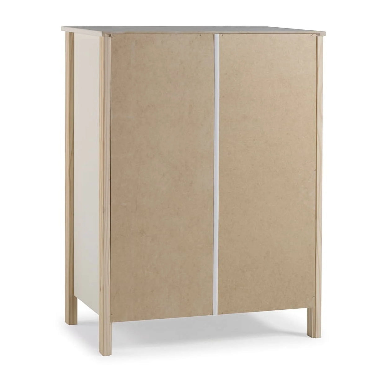 Wood Youth Bookcase in Natural and White W8085