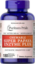 Chewable Papaya Enzyme Plus 180 Count X4097